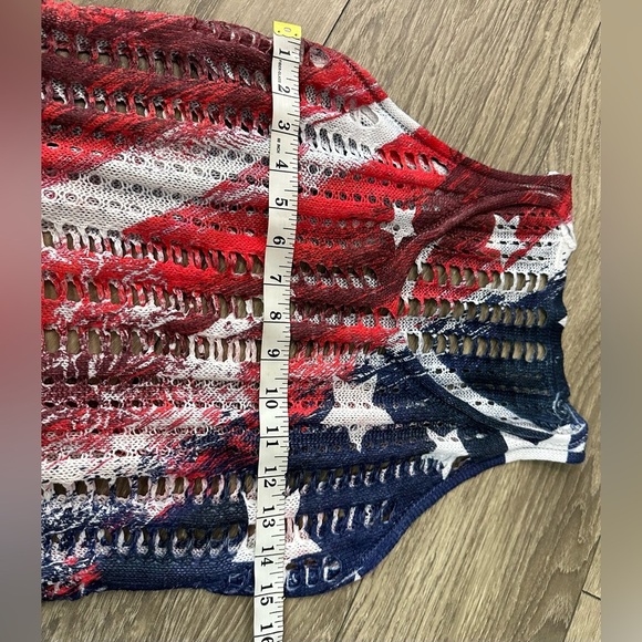 ❤️🤍💙 Patriotic Knit Tank Top Cover-Up❤️🤍💙 - Picture 5 of 12